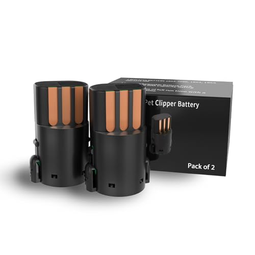 Replacement Battery Compatible with Wahl Arco SE Pet Clipper, 2-Pack | 2.4V 2100mAh NiMH rechargeable cell for grooming. Replaces parts 0114-300, 1854-7988. Check your clipper model before buy. - color: 2 Packs