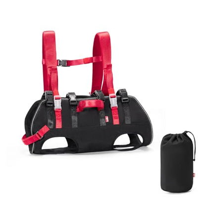 Wakytu Dog Emergency Rescue Sling - Lightweight Packable Lift Harness with Handle - Safe Transport for Small Medium Dogs - Ideal for Hiking Skiing（18.5-29.5lbs） - size: L（18.5-29.5lbs）
