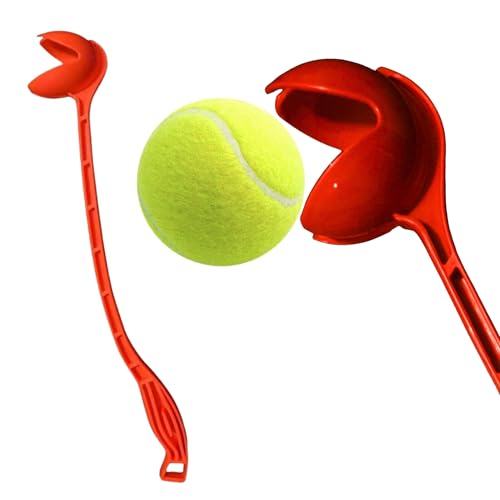 AnNafi Speed Arm Ball Thrower | Cricket Practice Launcher & Pickup | Dog Thrower | Fetch & Fold Launcher Set | Cricket Equipment (With Tennis Ball, Orange) - color: Orange, size: With Tennis Ball