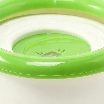 Spill Proof Dog Water Bowl - Anti Splash Floating Disk, 1500ml Feeder Non Slip Pet Water Bowl, Suitable for Kitten Small Medium Breed Cat Bunny Kennel Cage | Outdoor Indoor Use Clean Floor Slow