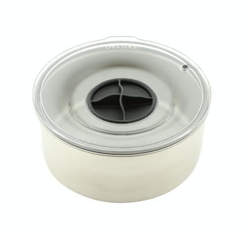 Slopper Stopper Stainless Steel Dripless Water Bowl with Tritan Plastic Lid, Holds 1 Gal, Reduces Spills & Trails Up to 85%+, Water Bowl for Mammoth Breed Dogs (131+ lbs), The Original Slobber Stopper - size: 131-200 Lbs Mammoth, style: Stainless Steel
