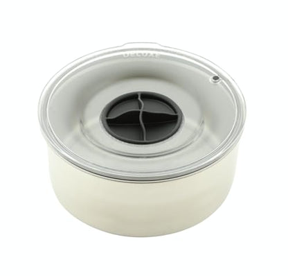 Slopper Stopper Stainless Steel Dripless Water Bowl with Tritan Plastic Lid, Holds 1 Gal, Reduces Spills & Trails Up to 85%+, Water Bowl for Mammoth Breed Dogs (131+ lbs), The Original Slobber Stopper - size: 131-200 Lbs Mammoth, style: Stainless Steel