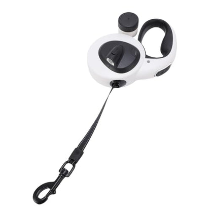 Retractable Dog Leash, Pet Walking Leash with One Handed Brake, Reflective Strips and LED Light, Heavy Duty for Small and Medium Dogs (Large Size(21x15in)) - size: Large Size(21x15in), style: Large Size(21x15in)