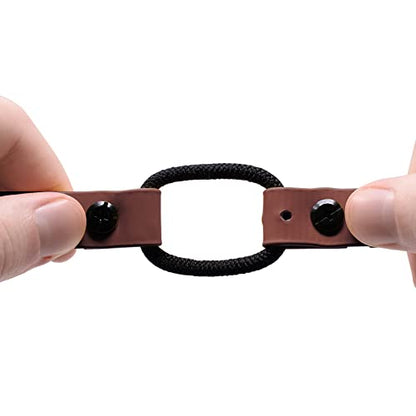 Educator 1-Inch Biothane Dog Training Collar Strap – ONLY Fits FE-580, ET-800 & UL-1200 Receivers – NOT Compatible with ET-300, ET-400 or EZ-900 – Quick Snap Bungee Collar, Brown - color: Brown