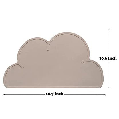 Love Dream Silicone Pet Feeding Food Mat with Raised Edge, Anti-Slip Waterproof Pet Bowl Mat Placemat for Dog and Cat (Coffee) - color: Coffee