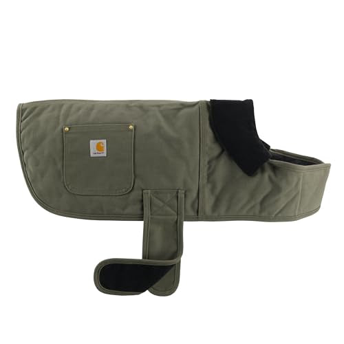 Carhartt Gear P0000340 Firm Duck Insulated Dog Chore Coat Small Army Green - color: Army Green, size: Small