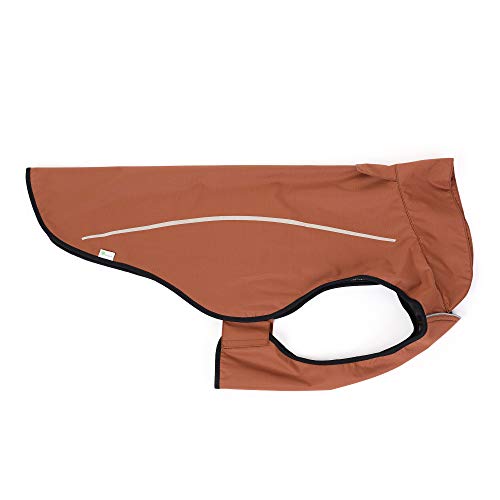 Mile High Life Dog Raincoat, Adjustable Waterproof Reflective Rain Jacket for Small Medium Large Dogs, Lightweight Breathable Pet Rain Coat with Leash Hole(Brown,XXS Chest 16-19") - color: Brown, size: XXS Chest 16"-19"