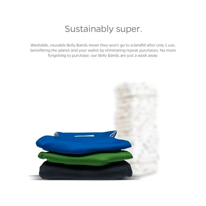 Pet Parents Washable Belly Bands for Dogs (3pack) + Extendrs Durable Dog Diapers & Wraps (X-Small, Gentlemen) - color: Gentlemen, size: X-Small (11-13")