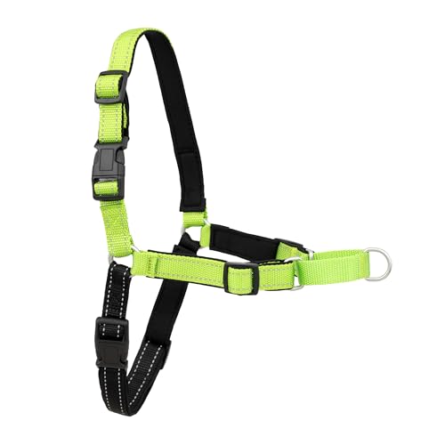 PetSafe Easy Walk Deluxe Dog Harness, No Pull Dog Harness – Perfect for Leash & Harness Training – Stops Pets from Pulling and Choking on Walks – Large, Apple - color: Apple Green, size: Large (Pack of 1)