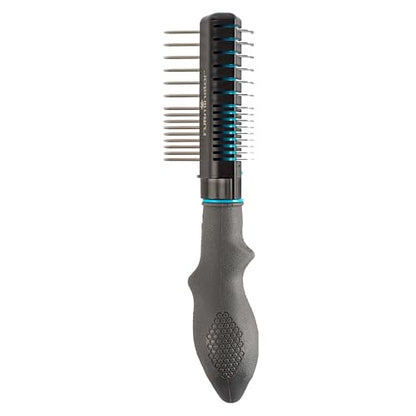 FURminator 2-in-1 Doodle Grooming Tool for Dogs, 1 Count, Dematting Tool with Comb for Mats, Tangles & Maintenance on Curly, Long, Silky & Wiry Coats
