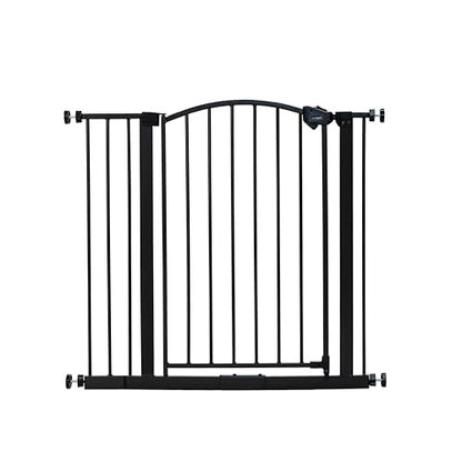 Regalo Safety 30-35” Extra Wide Baby Gate for Doorways & Bottom of Stairs, Pressure Mounted Walk-Through Gate for Babies, Toddlers & Pets, Bronze - color: Bronze - 30-35"w X 30"h