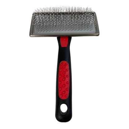 Ryan's Pet Supplies Paw Brothers Soft Flat Slicker Brush for Dogs, Grooming Brush Small and Medium Dogs, Coated Tips, Gentle on Skin, Maximum Coverage, Medium - size: Small/Medium