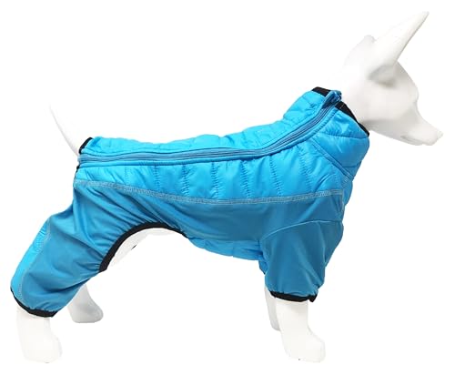Pet Life ® Aura-Vent Lightweight 4-Season Stretch and Quick-Dry Performance Full Body Dog Coat Pet Jacket - color: Blue, size: X-Small