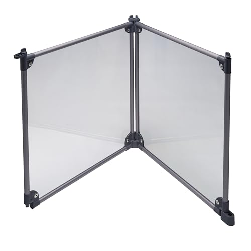 Front Row Foldable Dog Playpen – Durable and Portable Puppy Playpen for Exercise, Rest & Play – Clear Fence Panels with Aluminum Rods and Crate for Dogs and Other Small Pets (Charcoal, 2-Panel) - color: Charcoal