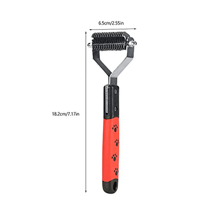 Dematting Comb For Dogs, Dog Hair Mat Remover Deshedding Dog Brush Pin Grooming Deshedding Tool Stainless Steel Pet Hair Comb For Long Haired Dogs and Cats, Knot Removal (M377-10) (M337-13) (M377-18)