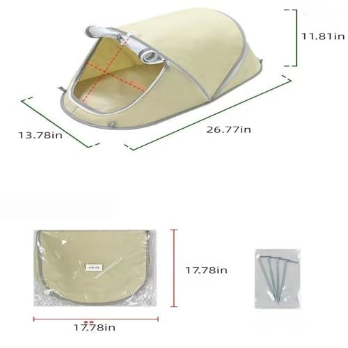 Lightweight Foldable Pet Tent | Portable Outdoor Dog Bed for Small Dogs & Cat Bed | Raised Dog Cot with Breathable Mesh | No-Tool Setup for Camping, Travel, Home | Dog Hammock & Calming Hideaway
