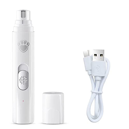 Professional Electric Dog Nail Grinder Pet Nail Grinder Trimmer is Applicable to Large, Medium and Small Dogs and Cats,Painless, Beautiful, Smooth and Rechargeable