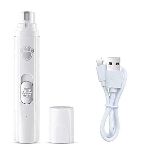 Professional Electric Dog Nail Grinder Pet Nail Grinder Trimmer is Applicable to Large, Medium and Small Dogs and Cats,Painless, Beautiful, Smooth and Rechargeable