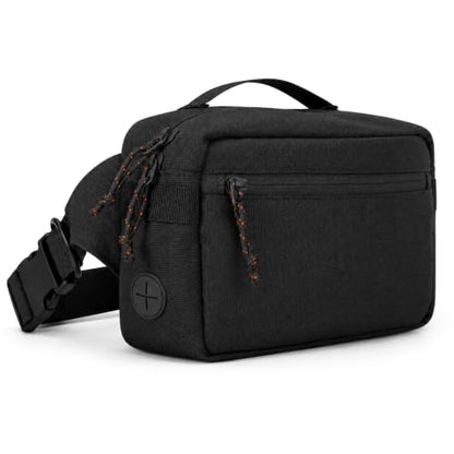 Dog Walking Bag, Treat Pouch & Poop Bag Holder, Crossbody Bag, Charcoal Black. Crossbody dog walking bag, hands-free. PEVA-lined treat pouch, poop bag holder, built-in leash hook - color: Charcoal Black