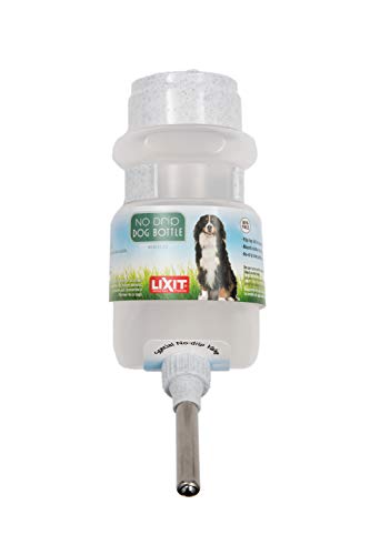 Lixit Top Fill NO-Drip Water Bottles for Dogs. (44 FL Oz (Pack of 2), White) - color: White, size: 44-Ounce / 2 Pack