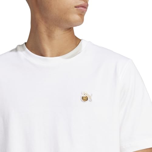 adidas Men's Dog Patch Graphic T-Shirt - color: White/Hoop, size: 3X-Large