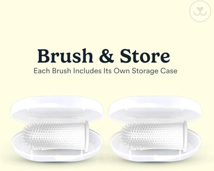 Jasper Dog Toothbrush, 360 Degree Dog Tooth Brushing Kit, Cat Toothbrush, Canine Dental Care & Teeth Cleaning Kit, Pet Finger Tooth Brush, Use with Pet Toothpaste, 2-Pack Clear - color: Clear (2-pack)