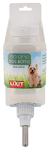 Lixit Top Fill Water Bottles for Dogs and Small Animals (16oz Small Dog), white (0697) - color: White, size: 16oz