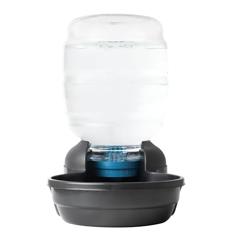 Petmate Replendish Automatic Dog Water Dispenser Gravity Pet Waterer with Microban Protection Base, 100% BPA Free - 4 Gallon, Wide Mouth Bowl, with 2 Extra Filters - size: Large