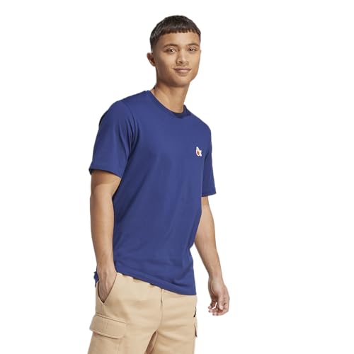 adidas Men's Dog Patch Graphic T-Shirt - color: Dark Blue/Hoop, size: Small