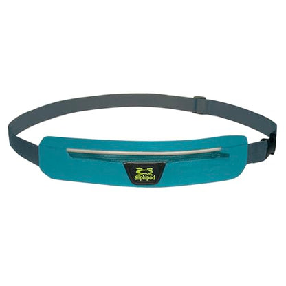Amphipod AirFlow MicroStretch Belt, Ultra-Light Minimalist Runners Waist Pack Bag for Running, Jogging, Men & Women - Marine/Silver - L - color: Marine/Silver