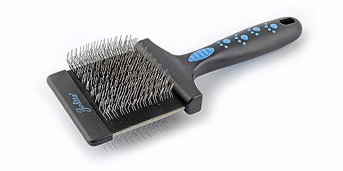Mr. Slick Dual Flex Professional Slicker Brush detangling, de-matting, ergonomic. best for labradoodle, doodle, GoldenDoodle, Collie, poodle, maltipoo. Safe for dogs, cats.