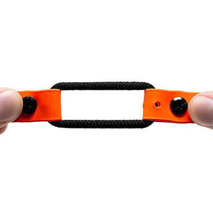 E-Collar Educator 1-Inch Quick Snap Bungee Dog Collar Strap, Orange | Fits FE-580, ET-800 & UL-1200 Receivers Only, 33" Trim-to-Fit, Waterproof, Biothane Collar - color: Orange
