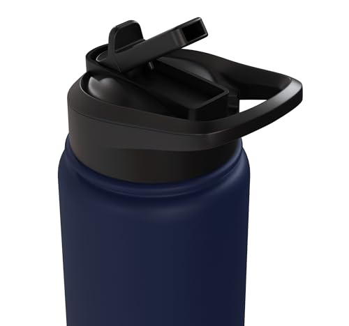 TUNNEL RUN READY Dog Agility Cones Stainless Steel Insulated Water Bottle - color: Navy Blue