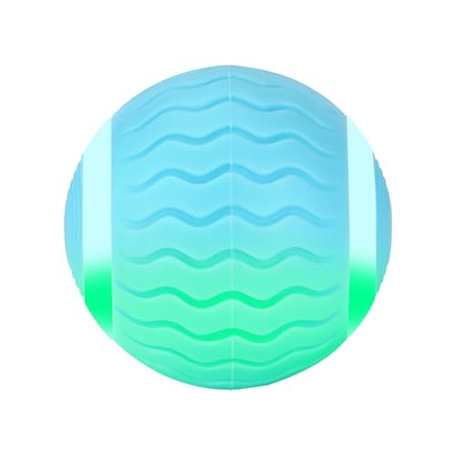 ChenPeiFeng CPF LED Dog Balls - Glowing Fetch Toys, 1.8 Inch Glow in The Dark, Outdoor Interactive Dog Toys for Training & Puppy Birthday Gifts (Blue) - color: Blue