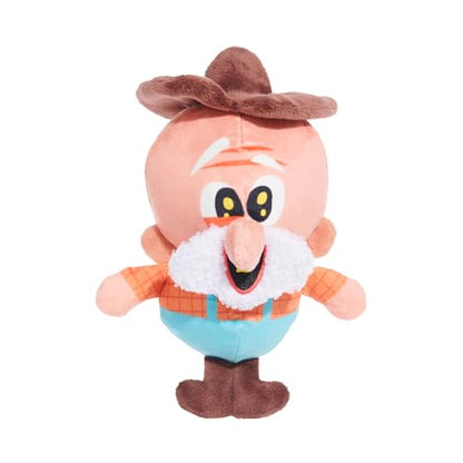 BarkBox Old Goldie Dog Toy | Plush Snack Pack Mascot Toy with Squeaker, Crinkle and Fluff | Fun for Dogs - color: Old Goldie