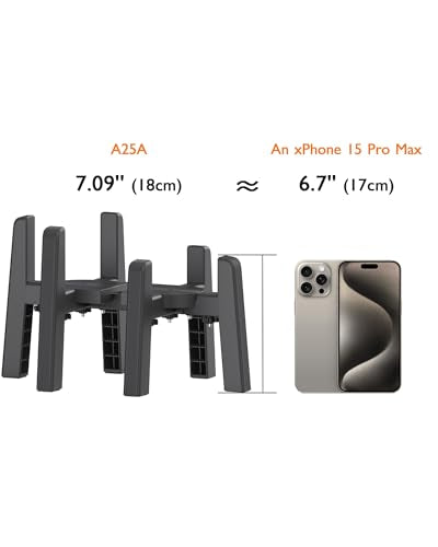 CZPET Dog Water Dispenser Stand, Holder for Pet Automatic Feeders, Width Adjustable Elevated Stand for Pet Feerders, Suitable for Medium Pets [Stand Only] - size: H: 7.09'', W: 6.1*9.8''-8.5*14.57''