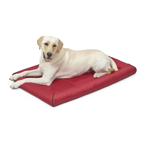 MidWest Homes for Pets Water Repellant Easy Wipe Clean Ultra-Rugged MAXX Dog Beds, Super Durable Dog Bed Designed to Fit 42-inch Dog Crates, Features Slip Resistant Bottom, Part 40542-RD, Red - color: Red, size: 42 Inch