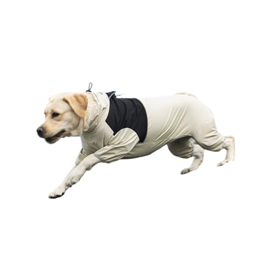Pet Dog Four Leg Windbreaker, Waterproof and Windproof, Medium to Large Dog Belly Suit