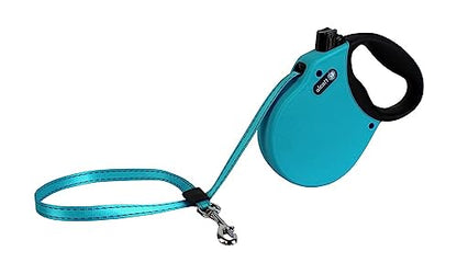 Alcott Adventure Retractable Reflective Belt Leash, 16' Long, Small for Dogs Up to 45 lbs - color: Blue, size: Small
