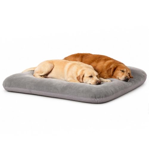Magic Dog Super Comfy Dog Bed for Large Dogs, 47" Extra Large Washable Dog Bed with Removable Cover, Anti-Slip Bottom & High-Density Foam, Jumbo Size XL Dog Mattress - color: Grey, size: 47.0"L x 39.0"W x 5.0"Th