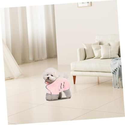 Kisangel Fast Drying Pet Bathrobe Super Absorbent Dog Towel Robe for Quick Drying After Bath Shower Comfortable Microfiber Puppy Towel for Pet Care Machine Washable
