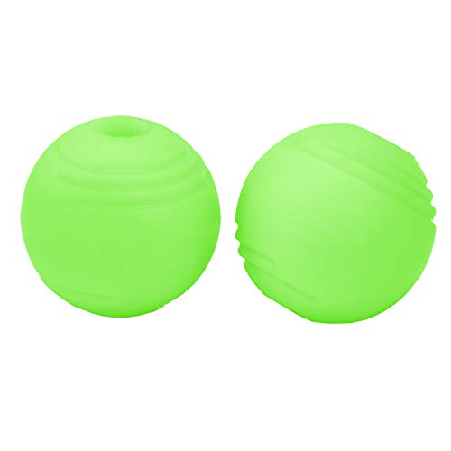 Chew King by Mammoth Set of 2 Glowing Fetch Ball, Durable Bouncy Interactive Toy for Pets & Dogs, Lightweight, 3 Inch, Fits Ball Launcher - color: 2-Pack (3" Balls)