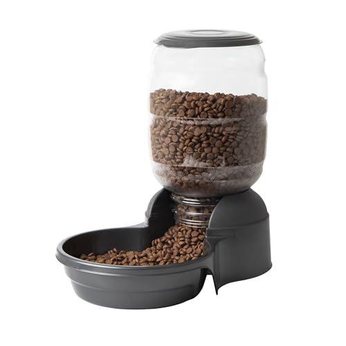 Petmate Replendish Automatic Dog Feeder Gravity Pet Treat Dispenser with Microban Protection Base, Wide Mouth Bowl, 100% BPA Free - 10 lb - size: Large
