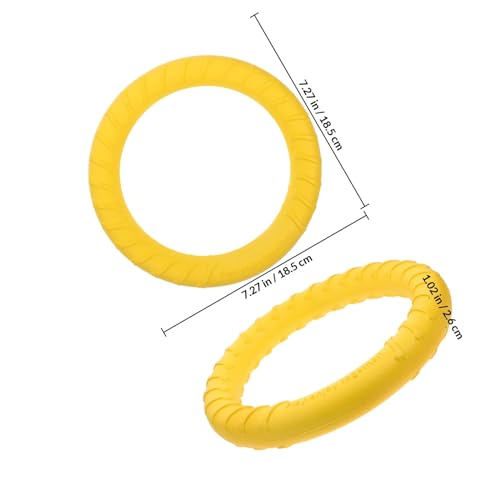 SHOWERORO Large Breed Dog Chew, Sturdy Eva Solid Chew Ring for Aggressive Chewers, Elastic Bite-Resistant Pet for Interactive Training and Puppy Teething