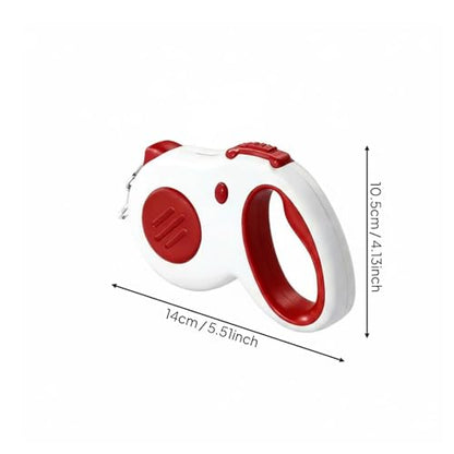 Retractable Dog Leash Heavy Duty Automatic Reflective Extendable Dog Leash for Outdoor, Training, Red - color: Red
