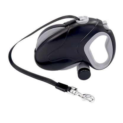 Yoidesu Retractable Dog Leash, Heavy Duty 33ft Retractable Leash with 360 Anti Winding and Stainless Steel Spring, for Large Dogs up to 110lb (Black 10M Reflective Wire)
