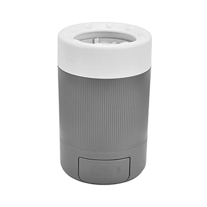 Portable Dog Cleaner Cup, Lightweight Pet Washing Tool with Soft, Durable ABS Material Washer for Home and Travel Use (Grey) - color: Grey