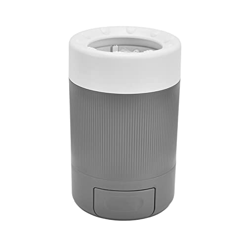 Portable Dog Cleaner Cup, Lightweight Pet Washing Tool with Soft, Durable ABS Material Washer for Home and Travel Use (Grey) - color: Grey