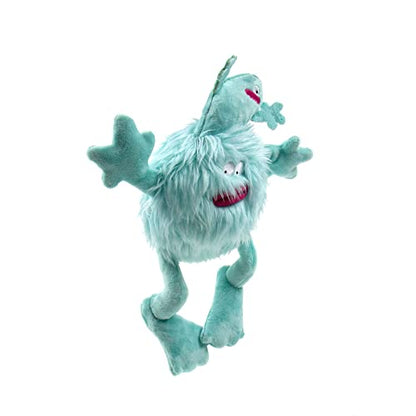 goDog PlayClean Germs Squeaky Plush Dog Toy with Odor-Eliminating Essential Oils, Chew Guard Technology - Seafoam, Small - color: Germs Monster Seafoam, size: Small
