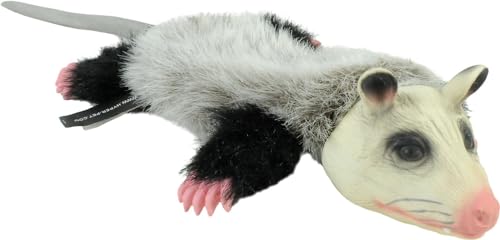 Hyper Pet Real Skinz Opossum Plush Dog Toy, Medium (Pack of 12) - size: Medium (Pack of 12), style: Opossum
